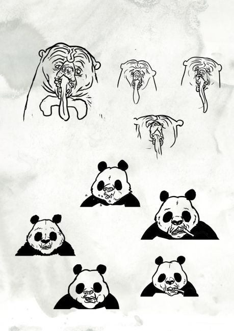 Character design, Pandas(2013)