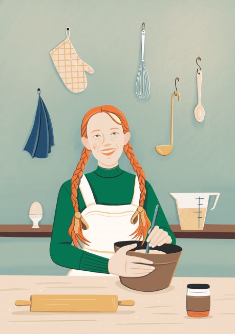 We cook and bake with Anna Shirley / illustration for Pútnik calendar