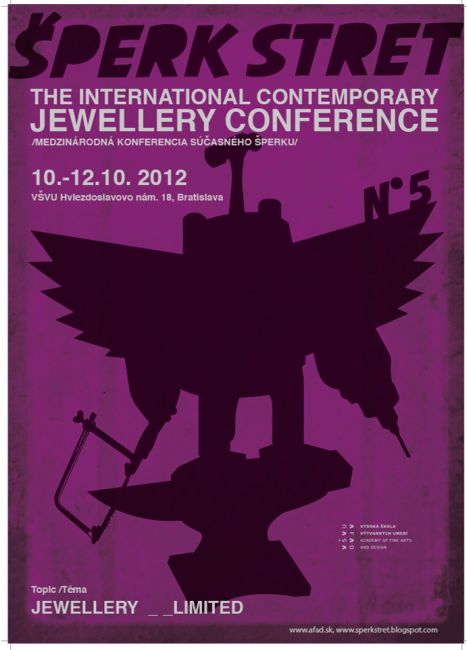 Poster for The International Contemporary Jewellery Conference 2012