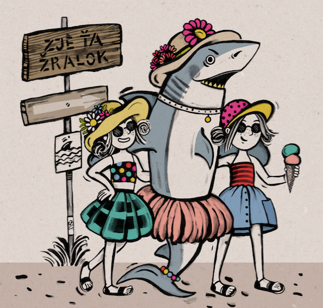 Watch out, shark! - for children magazine Bublina