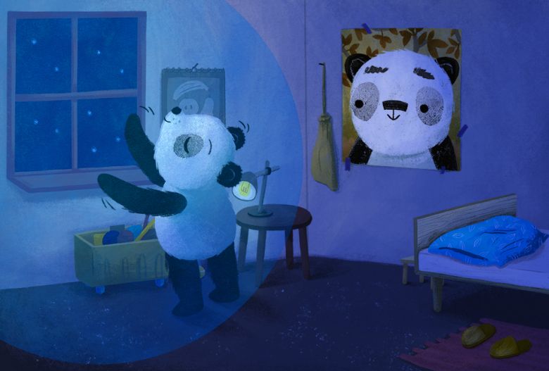 Daniel Rušar: Malý Panda, Tato a mesiac