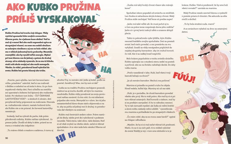 AKO KUBKO PRUŽINA PRÍLIŠ VYSKAKOVAL(publikované v detskom časopise Bublina)