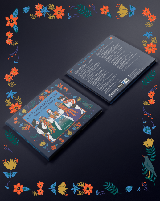 Dizajn obalu a ilustrácie na CD - Folklórna spevácka skupina Pirečko