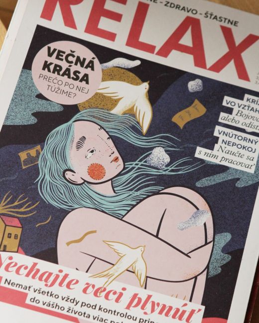 Ilustrácia na titulku magazínu Relax