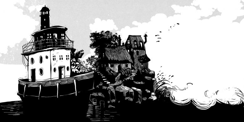 Ostrov 03///skica ku knihe