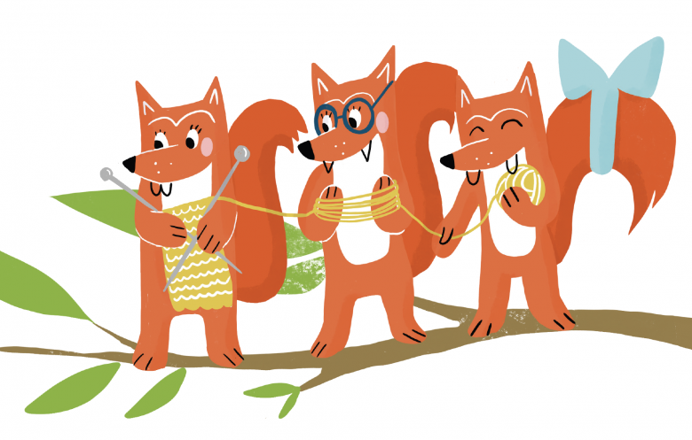 Sestričky veveričky; Ako sa Gusto tešil na brata, Slovart, 2021