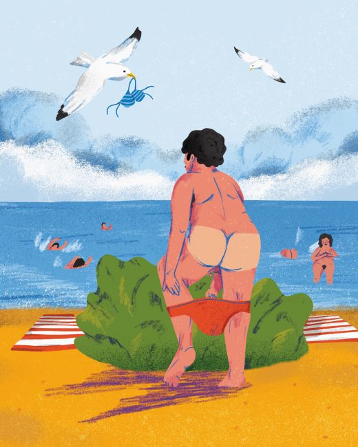 Nudista - pohľadnice z dovolenky - Leto 2021