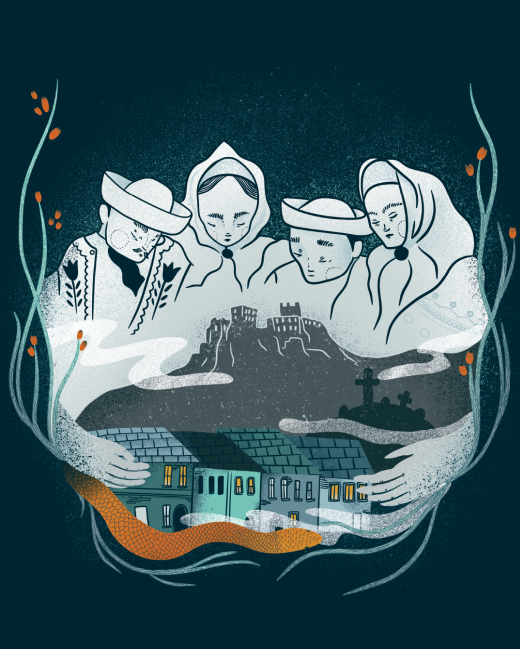 Ilustrácia z knihy Biele mesto