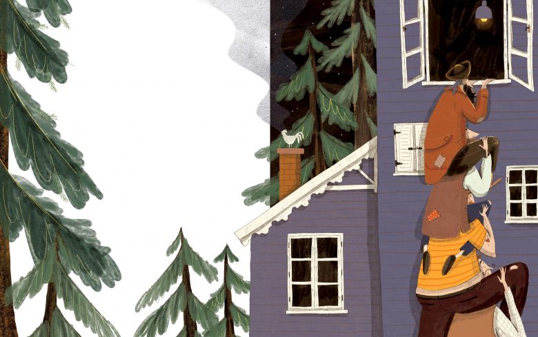 ilustrácia z knihy Popletko a veľká sestra